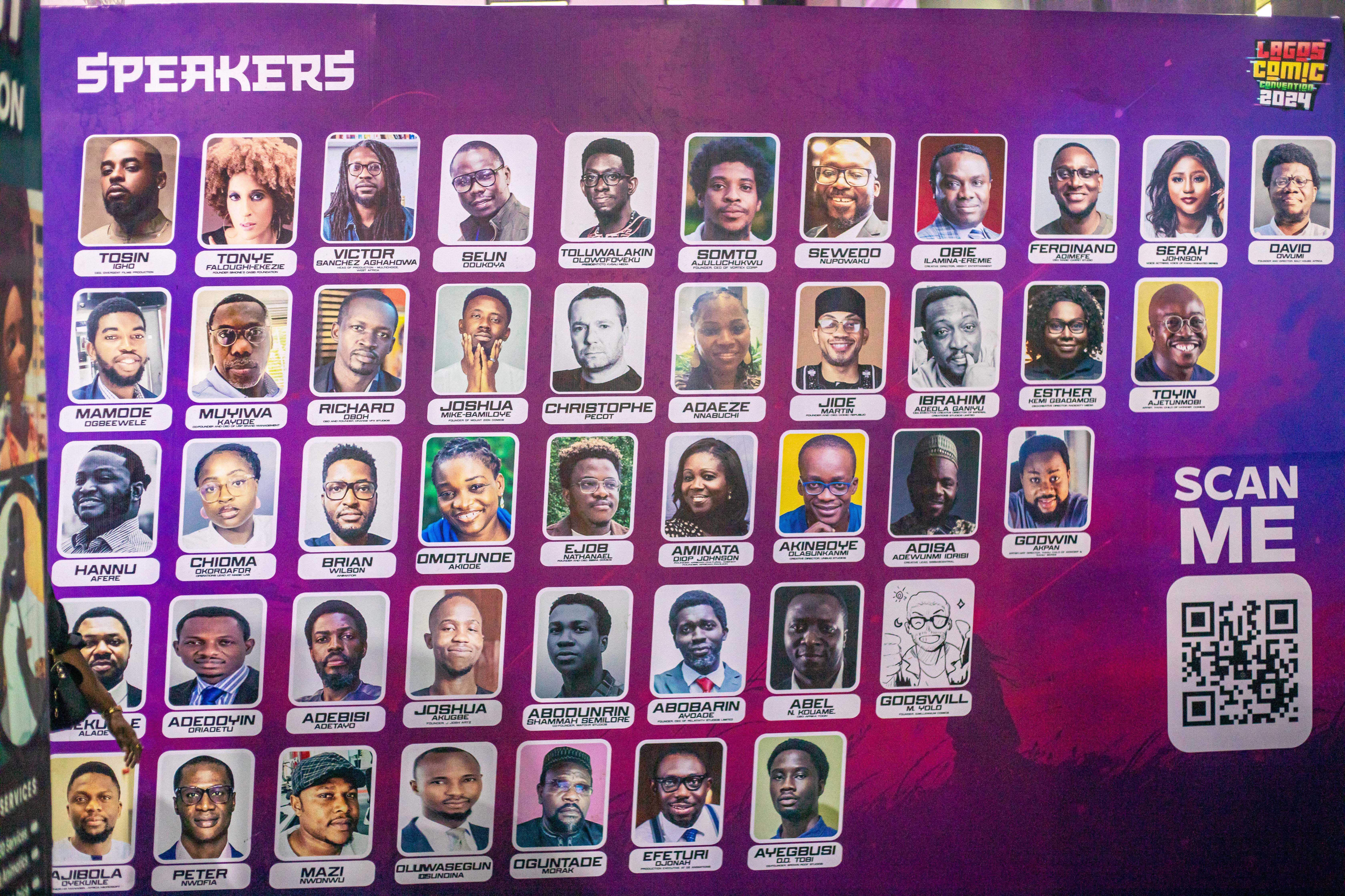 The speakers at the Lagos Comic Convention [Showmax]