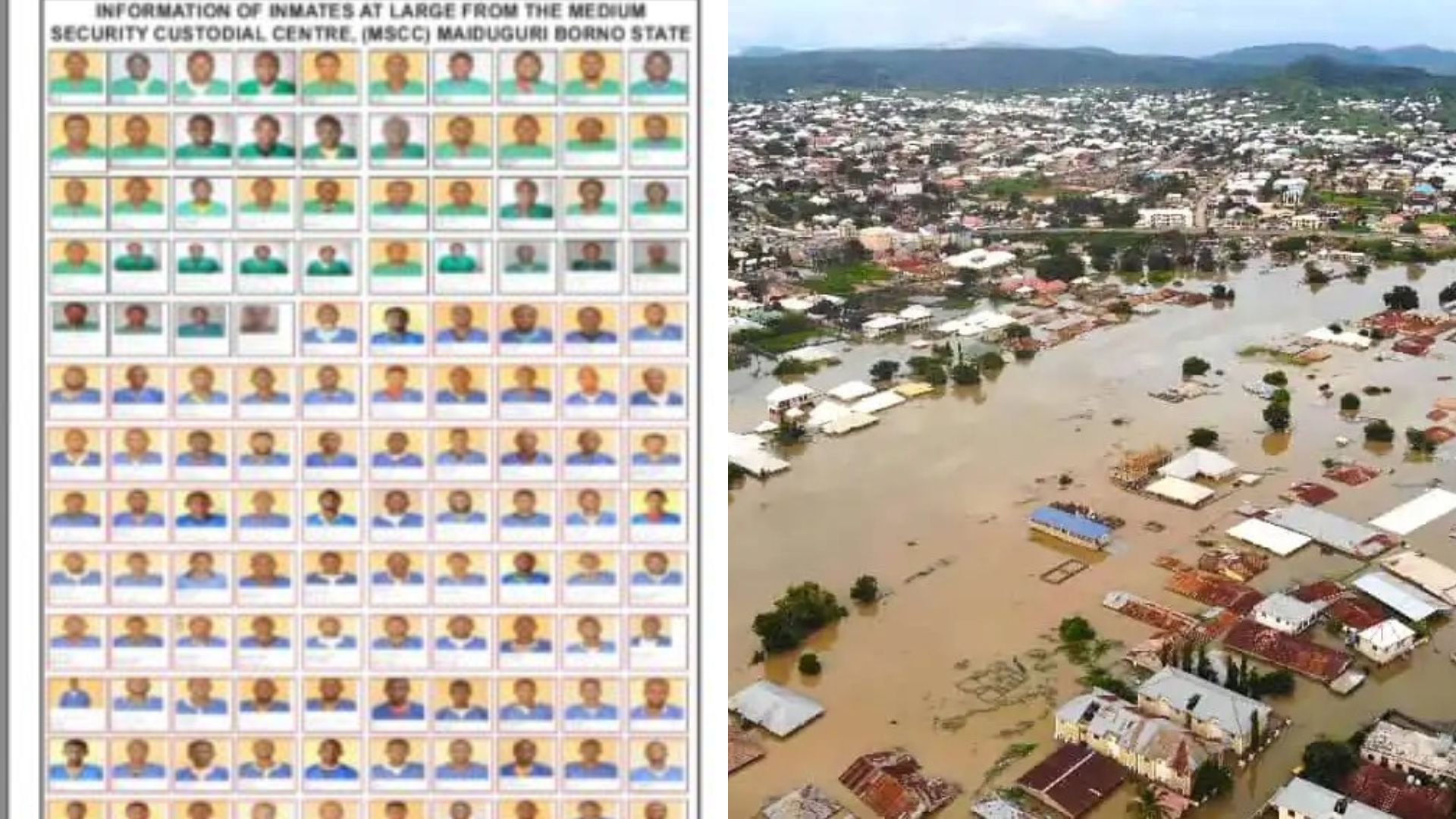 FG declares 281 inmates missing after flood invades Maiduguri prison, 7 recaptured